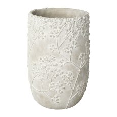 Keramik Vase GYPSOPHELIA, 20x20x28,8cm, grau
