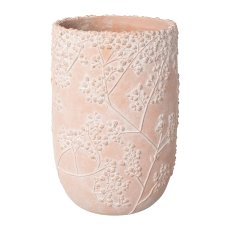 Keramik Vase GYPSOPHELIA, 23x23x32,5cm, rosa