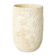 Keramik Vase GYPSOPHELIA, 23x23x32,5cm, creme