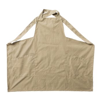 Brocade velvet apron, 86x74cm, reed-green, 1pc.