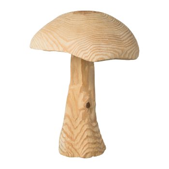 Fir Wood Mushroom, 30x30x38 cm, Natural