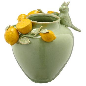 Keramikvase, 30x24x26,5cm, weizen