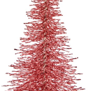 Decorative tree BLING BLING on metal base, 34x15x15cm, pink