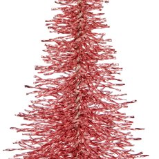 Decorative tree BLING BLING on metal base, 34x15x15cm, pink