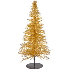 Decorative tree BLING BLING on metal base, 34x15x15cm, gold