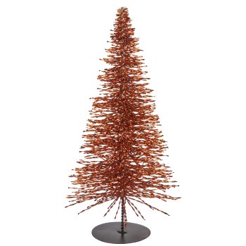 Decorative tree BLING BLING on metal base, 34x15x15cm, copper