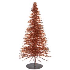 Deko Baum BLING BLING auf Metallfuß, 34x15x15cm, kupfer