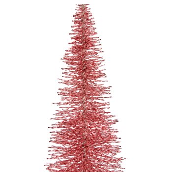Decorative tree BLING BLING on metal base, 55x19x19cm, pink