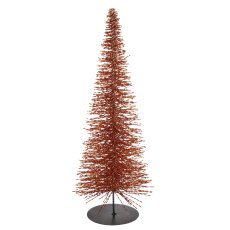 Deko Baum BLING BLING auf Metallfuß, 55x19x19cm, kupfer
