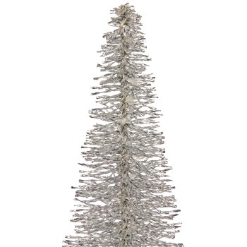 Deko Baum BLING BLING auf Metallfuß, 55x19x19cm, silber