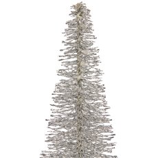 Deko Baum BLING BLING auf Metallfuß, 55x19x19cm, silber