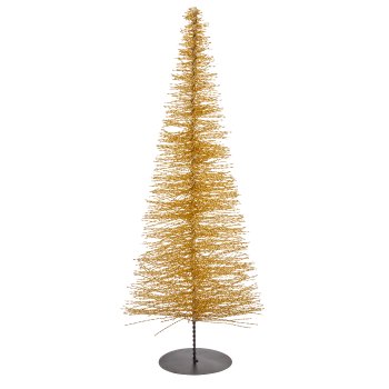 Decorative tree BLING BLING on metal base, 75x27x27cm, gold