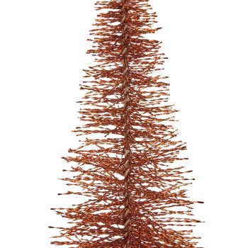 Deko Baum BLING BLING auf Metallfuß, 75x27x27cm, kupfer