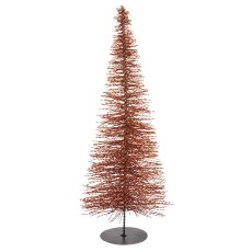 Deko Baum BLING BLING auf Metallfuß, 75x27x27cm, kupfer