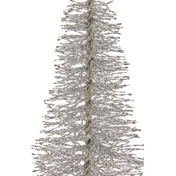 Decorative tree BLING BLING on metal base, 75x27x27cm, silver