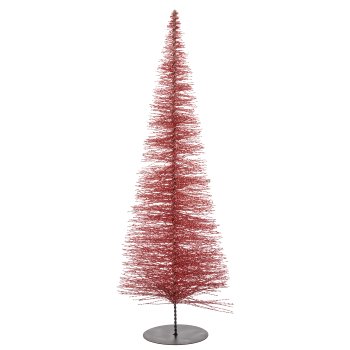 Deko Baum BLING BLING auf Metallfuß, 96x33x33cm, rosa