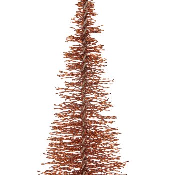 Deko Baum BLING BLING auf Metallfuß, 96x33x33cm, kupfer