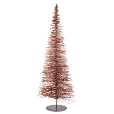 Deko Baum BLING BLING auf Metallfuß, 96x33x33cm, kupfer