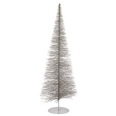 Deko Baum BLING BLING auf Metallfuß, 96x33x33cm, silber