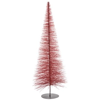 Deko Baum BLING BLING auf Metallfuß, 130x45x45cm, rosa