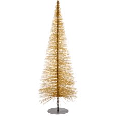 Decorative tree BLING BLING on metal base, 130x45x45cm, gold