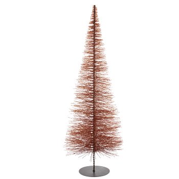 Decorative tree BLING BLING on metal base, 130x45x45cm, copper