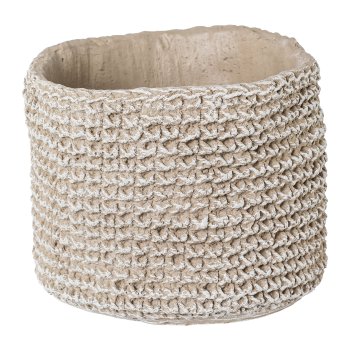 Cement planter OHIO, 15,5x15x13cm, grey
