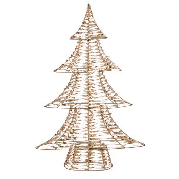 Metal frame tree with glitter foil, 720LED, 100x68x16cm/IP44 adapter 6W, 6h timer,