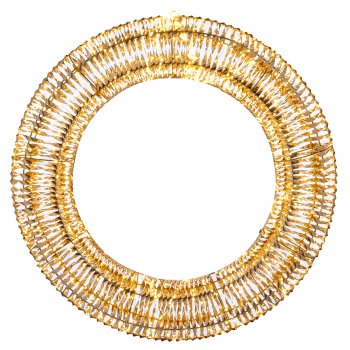Metal frame wreath with glitter foil, 1440LED, 90x16x90cm/IP44 adapter 6W, 6h