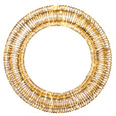 Metal frame wreath with glitter foil, 1440LED, 90x16x90cm/IP44 adapter 6W, 6h