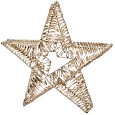 Metallgestell Stern mit Glitzerfolie, 960LED, 80x12x80cm/IP44 Adapter 6W, 6h