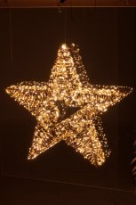 Metallgestell Stern mit Glitzerfolie, 960LED, 80x12x80cm/IP44 Adapter 6W, 6h