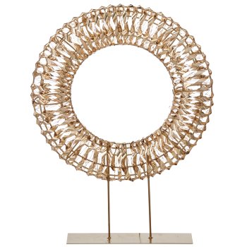 Metal frame wreath on base, glitter foil, 720LED, 45x60x10cm/IP44 adapter 6W, 6h