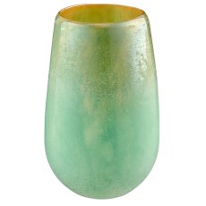 Glasvase PLANET, organisch, 14x14x24cm, jade