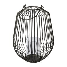 Metal Lantern Urbanus, 30x30x37cm, Black