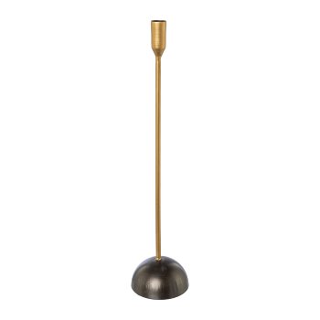 Metal candle holder GOLDEN,TOUCH, 10x10x45cm, old gold