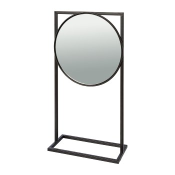 Metal frame mirror GALA, 22x12x57cm, black