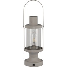 Metall Lampe BLANCO, LED, 18x15x38/51cm, naturweiß 6H Timer Funktion