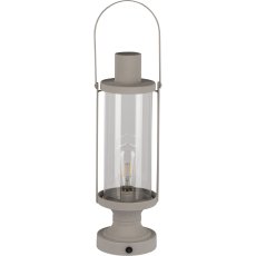Metall Lampe BLANCO, LED, 18x15x49/62cm, naturweiß 6h Timer Funktion