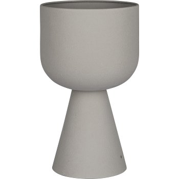 Metal planter BLANCO, 21x21x35cm, natural white