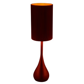 Metal table lamp, 20x20x74cm, gold
