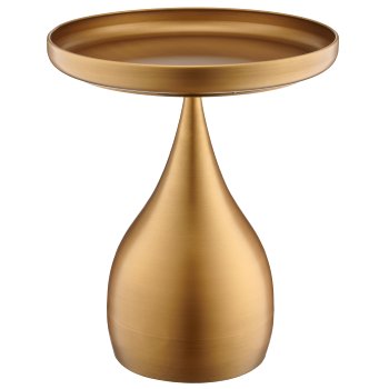 Metal side table, 41x41x50cm, gold