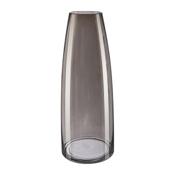 Glass Vase Torino, 15x40cm, Grey
