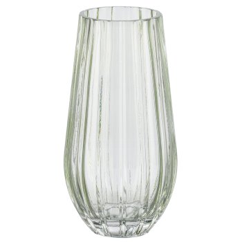 Glas Vase MARTA, 20x10x10, salbei
