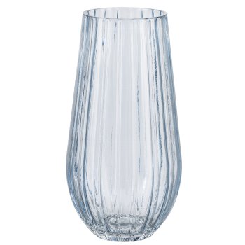 Glas Vase MARTA, 26x14x14cm, grau