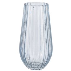 Glass vase MARTA, 26x14x14cm, gray