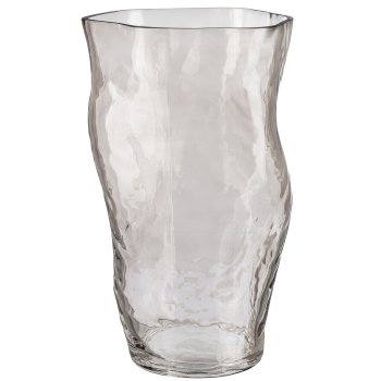 Glass Vase BAMBULE, 18x16x30cm, Macchiato