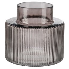 Glass Vase ANNA, 17x17x16cm,