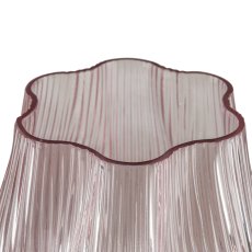 Glass vase FLORA flower shape, 21x21x21cm, pale pink