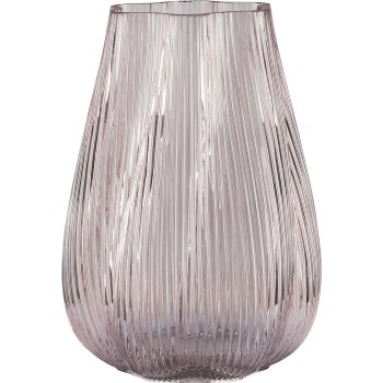 Glasvase FLORA Blütenform, 19x19x26cm, rosa